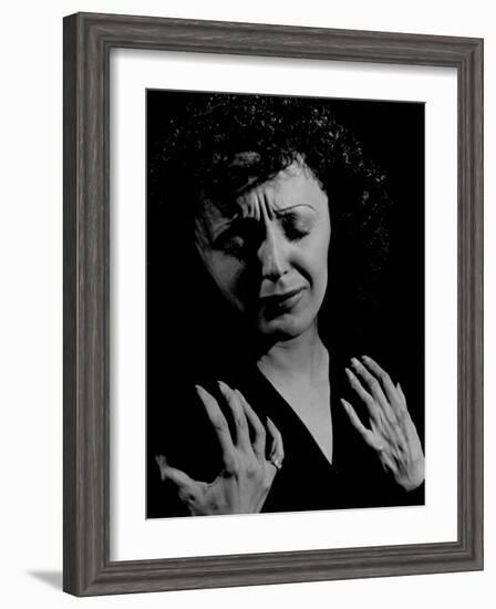 Edith Piaf-Gjon Mili-Framed Premium Photographic Print