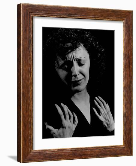 Edith Piaf-Gjon Mili-Framed Premium Photographic Print