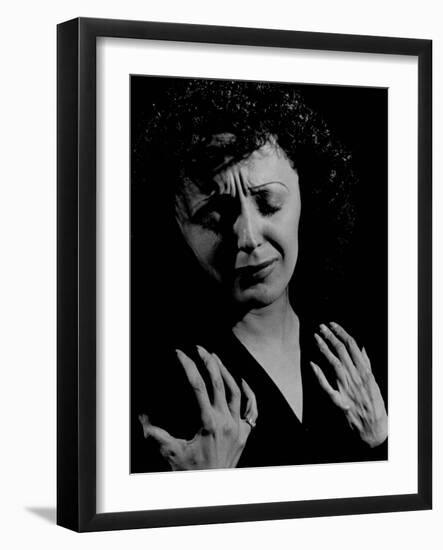 Edith Piaf-Gjon Mili-Framed Premium Photographic Print