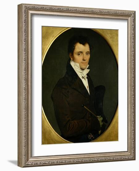 Edme Bochet (1783-1871), Inspecteur Des Domaines a Rome, Frere De Mme Panckoucke-Jean-Auguste-Dominique Ingres-Framed Giclee Print