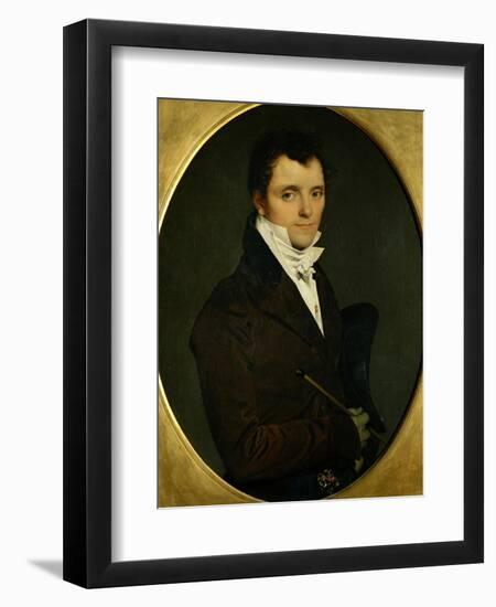 Edme Bochet (1783-1871), Inspecteur Des Domaines a Rome, Frere De Mme Panckoucke-Jean-Auguste-Dominique Ingres-Framed Giclee Print