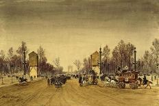 France Paris, Champs-Elysee in January, 1871-Edme-Emile Laborne-Framed Giclee Print