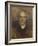 Edmond De Goncourt (1822-96) C.1892 (Oil on Canvas)-Eugene Carriere-Framed Giclee Print