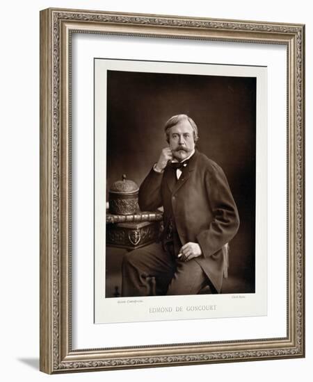 Edmond De Goncourt from "Galerie Contemporaine," circa 1874-78-Nadar-Framed Giclee Print