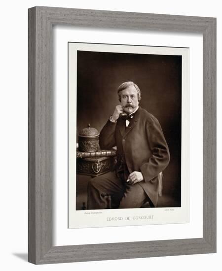 Edmond De Goncourt from "Galerie Contemporaine," circa 1874-78-Nadar-Framed Giclee Print