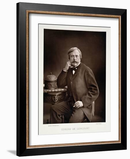 Edmond De Goncourt from "Galerie Contemporaine," circa 1874-78-Nadar-Framed Giclee Print