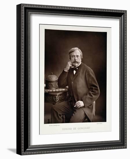 Edmond De Goncourt from "Galerie Contemporaine," circa 1874-78-Nadar-Framed Giclee Print