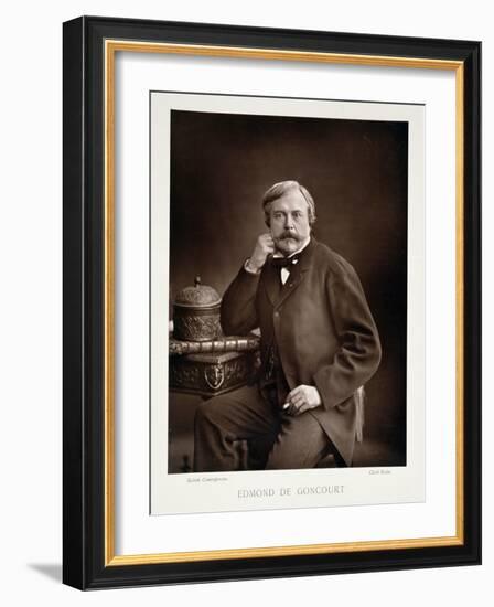 Edmond De Goncourt from "Galerie Contemporaine," circa 1874-78-Nadar-Framed Giclee Print