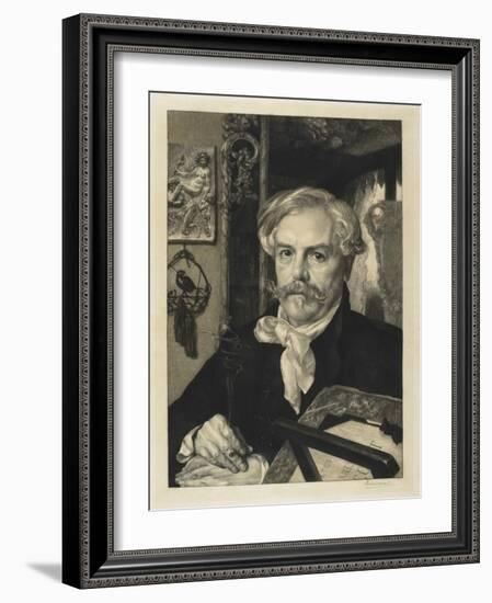 Edmond De Goncourt-Felix Bracquemond-Framed Giclee Print