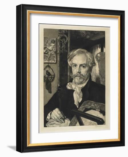 Edmond De Goncourt-Felix Bracquemond-Framed Giclee Print