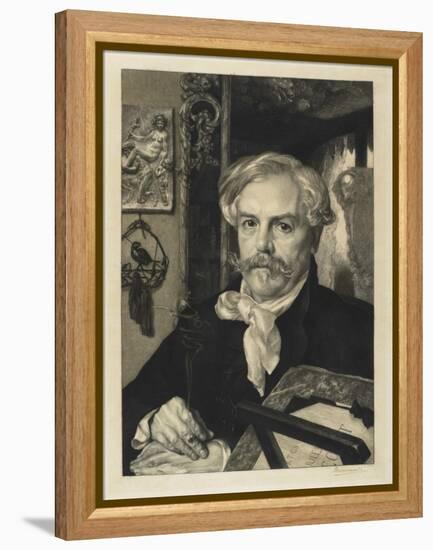 Edmond De Goncourt-Felix Bracquemond-Framed Premier Image Canvas