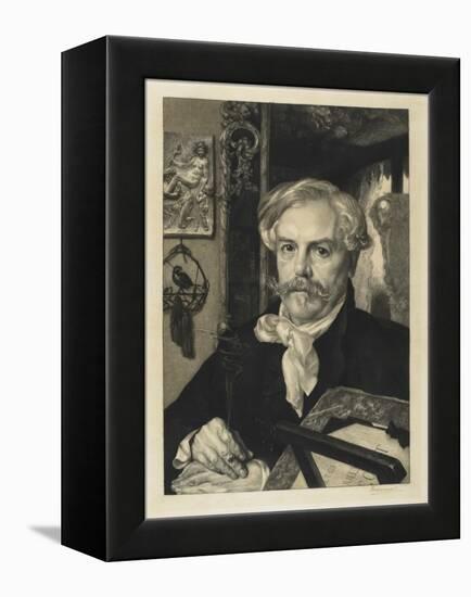 Edmond De Goncourt-Felix Bracquemond-Framed Premier Image Canvas