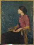 Seated Portrait of Thadee-Caroline Jacquet, Later Madame Aman-Jean, Before 1892-Edmond-francois Aman-jean-Giclee Print