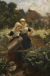 The Little Gardeners-Edmond Louyot-Framed Giclee Print