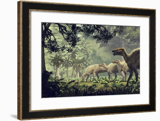 Edmontosaurus Annectens, a Hadrosaurid from the Late Cretaceous Period-null-Framed Art Print