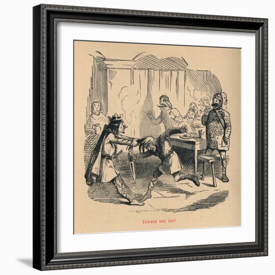 'Edmund and Leof', c1860, (c1860)-John Leech-Framed Giclee Print