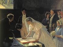 Signing The Register-Edmund Blair Leighton-Giclee Print