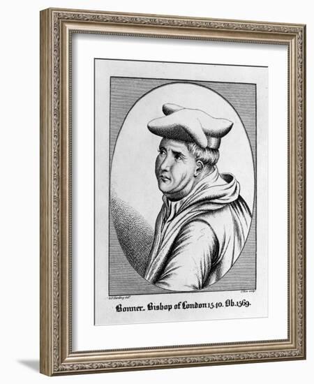 Edmund Bonner, Bishop of London 1540-George Perfect Harding-Framed Giclee Print