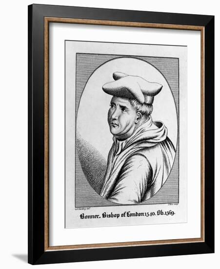 Edmund Bonner, Bishop of London 1540-George Perfect Harding-Framed Giclee Print