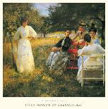 My Wife, Emeline, in a Garden-Edmund Charles Tarbell-Framed Giclee Print