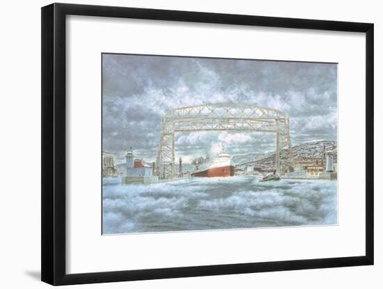 Edmund Fitz Leaving Dock-Stanton Manolakas-Framed Giclee Print