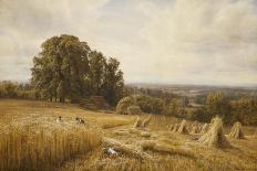 The Harvesters, 1865-Edmund George Warren-Framed Giclee Print