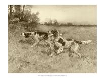 A German-Short Haired Pointer and Two Setters in a Landscape-Edmund Henry Osthaus-Giclee Print