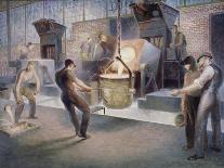 Tapping Induction Furnace-Edmund M. Ashe-Giclee Print