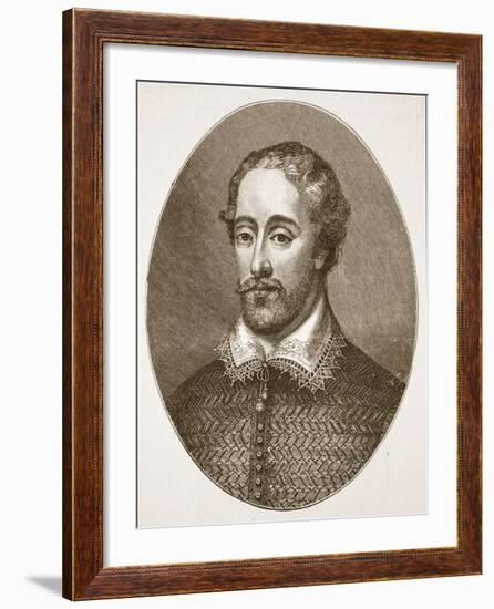 Edmund Spenser, from an Engraving by G. Vertue-English School-Framed Giclee Print