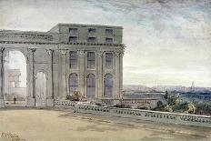 View of Chester Terrace, Regent's Park, London, 1830-Edmund Thomas Parris-Giclee Print