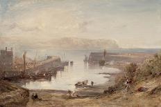 Aberdour Harbour: Edinburgh in the Distance, 1849-Edmund Thornton Crawford-Framed Giclee Print