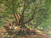 Robin Hood and His Merry Men in Sherwood Forest, 1859-Edmund Warren George-Giclee Print