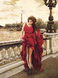 Woman in Paris-Edoardo Rovere-Mounted Art Print