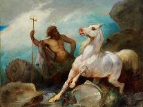 Neptune Creating the Horse, Ca 1845-Édouard Alexandre Odier-Laminated Giclee Print