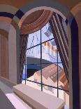 Large Window with a Seat, from 'Relais', C.1920S (Colour Litho)-Edouard Benedictus-Framed Giclee Print