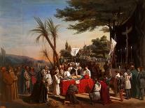 Funeral of Godfrey of Bouillon in Jerusalem, 23rd July 1100-Édouard Cibot-Giclee Print