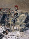 Cuirassier of Colonel Dubois Charging During Battle of Berezina, Nov. 28, 1812-Edouard Detaille-Framed Art Print