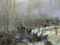 Cuirassier of Colonel Dubois Charging During Battle of Berezina, Nov. 28, 1812-Edouard Detaille-Art Print