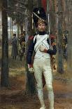 The Trophy, Soldier of 4th French Dragoon Regiment with Prussian Flag, 1806-Edouard Detaille-Giclee Print