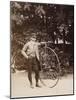 Edouard Eiffel, tenant un bicycle-Alexandre-Gustave Eiffel-Mounted Giclee Print