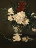 Vase with Peonies on a Pedestal, c.1864-Edouard Manet-Giclee Print
