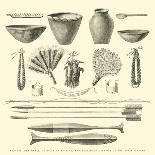 Weapons, Ornaments, Articles of Pottery, and Household Utensils of the Antis Indians-Édouard Riou-Giclee Print