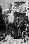 Pilgrims under Escort of Knights Templars, in Sight of Jerusalem-Edouard Zier-Framed Giclee Print