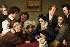 The Schadow Circle (The Bendemann Family and their Friend)-Eduard Bendemann-Giclee Print