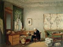 Baron Von Humboldt (1769-1859) in His Library-Eduard Hildebrandt-Giclee Print