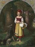 Red Riding Hood: 'Rothkaeppchen'-Eduard Steinbruck-Framed Giclee Print