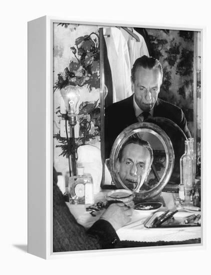 Eduardo De Filippo in His Dressing Room-Walter Mori-Framed Premier Image Canvas