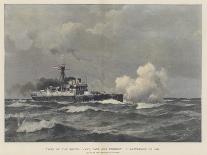 HMS Crescent, Commanded by HRH the Duke of York, at Sea-Eduardo de Martino-Framed Giclee Print