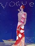 Vogue Cover - July 1926 - Fashion Zig Zag-Eduardo Garcia Benito-Framed Stretched Canvas