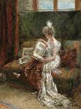 A Lady Reading-Eduardo-leon Garrido-Framed Giclee Print